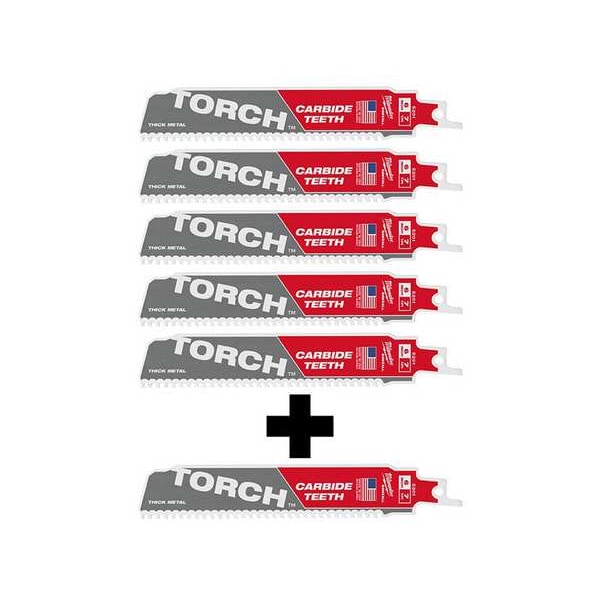 6" 8TPI The TORCH w/ CARBIDE TEETH Combo 6-Pack