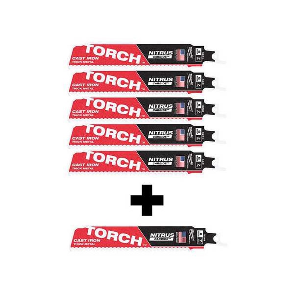 6 in x 7 TPI Reciprocating Saw Blade Combo Pack