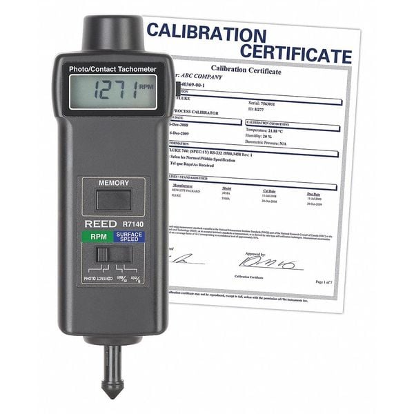 Contact/Photo Tachometer w/NIST