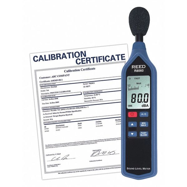 Sound Level Meter, Bargraph w/NIST