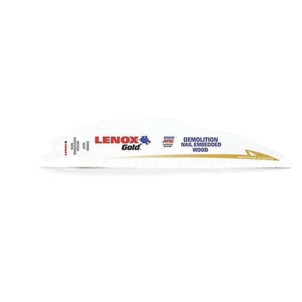6 in x 6 TPI Reciprocating Saw Blade Set, LENOX, 25-PK
