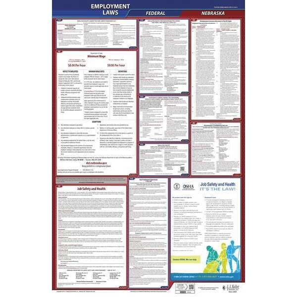 LaborLaw Poster, Fed/STA, NE, ENG, 40Wx26inH