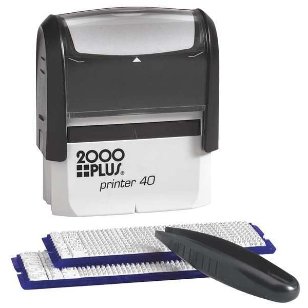 Stamp Kit, Black, 10, Plastic