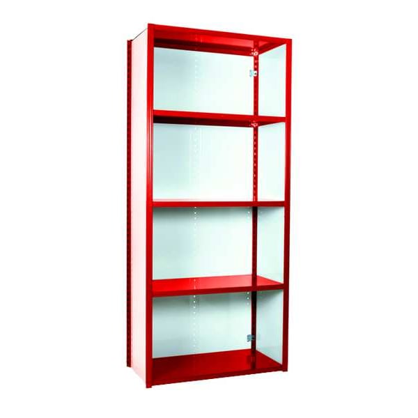 VGrip Shelf Clsd Strtr, 7X2DX4, W/5 shl, RD