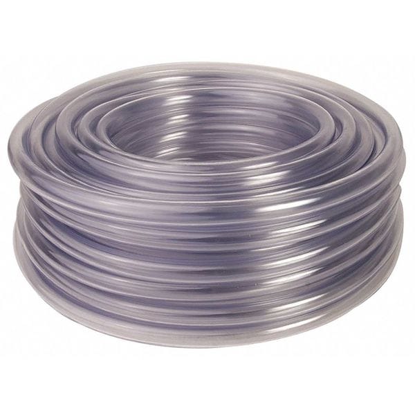 Vinyl Tubing, Clr, 0.375In ID, 0.495In OD