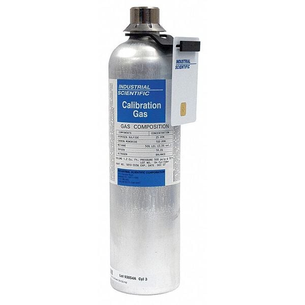 Calibration Gas, Carbon Monoxide, 103 L, 1,000 psi Max. Pressure