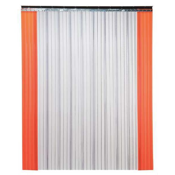 Industrial Strip Door, Ribbed, 10ftHx8ftW