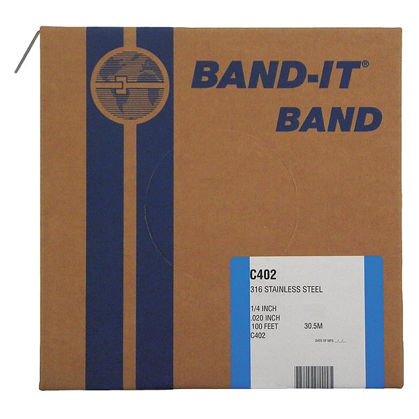 Band, 316Ss, 1/4 X 0.020 X 100 RL/100Ft