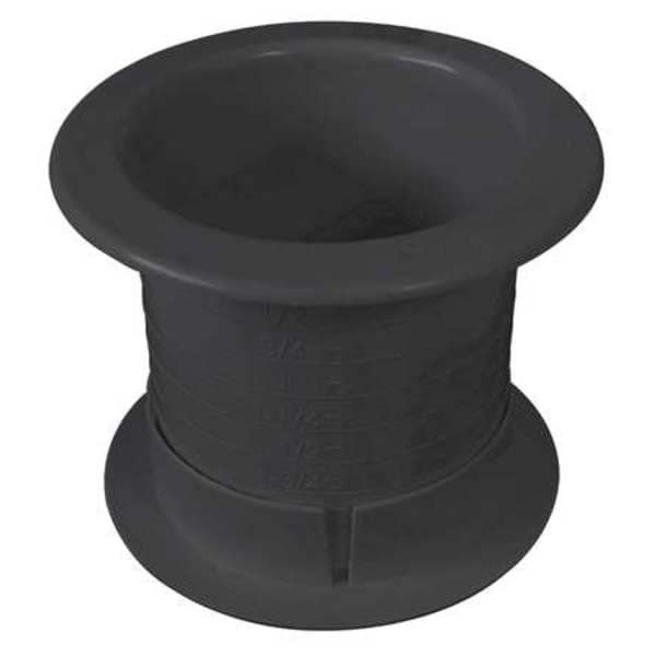 Dual Sided Grommet, Blk, 2.5In, PK100