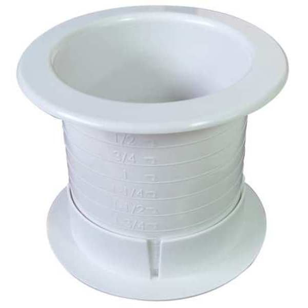 Dual Sided Grommet, Wht, 2.5In, PK100