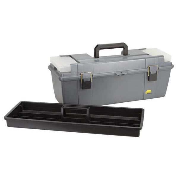 Grab N Go Tool Box, Plastic, Gray, 26 in W x 10 in D x 11 in H