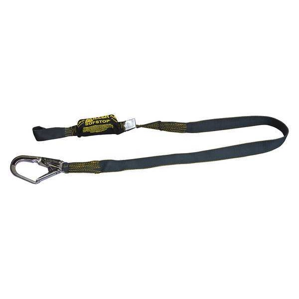 Miller Arc Flash Rated Shock Absorbing Lanyard, 6 ft. Length, Web Loop, Kevlar, 1 Leg(s)