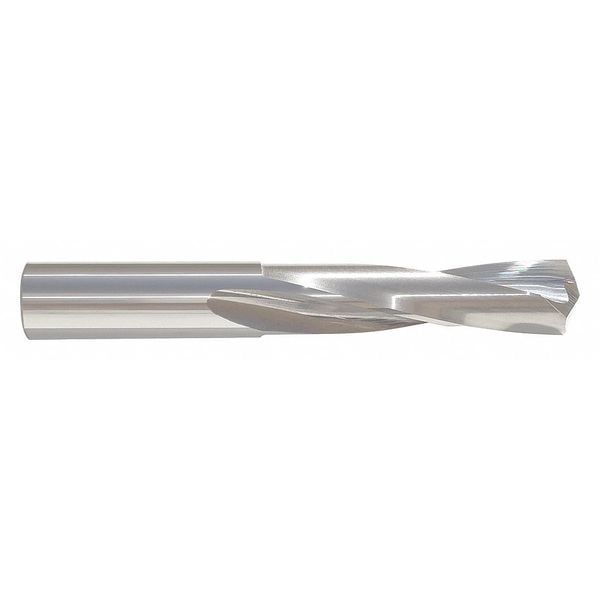 Screw Machine Drill Bit, Y Size, 135  Degrees Point Angle, Solid Carbide, Bright Finish