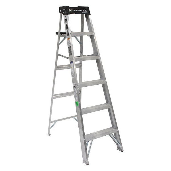 6 ft Aluminum Stepladder, 300 lb Capacity