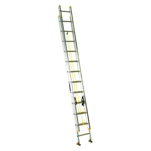 24 ft Aluminum Extension Ladder, 250 lb Load Capacity