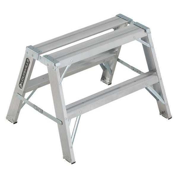 Sawhorse Ladder, Aluminum, 33-1/4" W, 25" H
