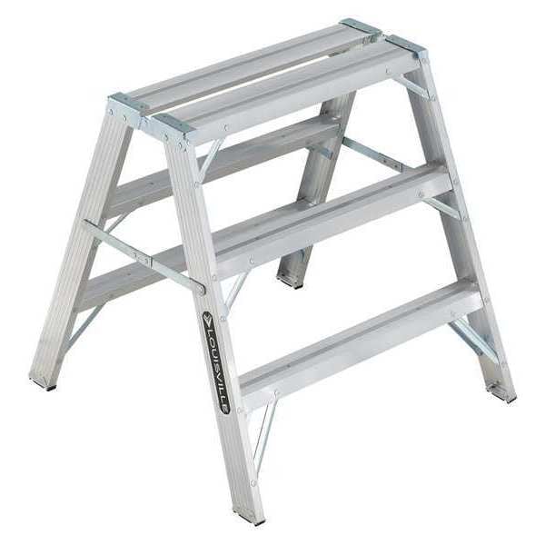 Sawhorse Ladder, Aluminum, 34" W x 37" H