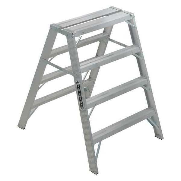4 ft Aluminum Sawhorse Ladder, 300 lb Capacity