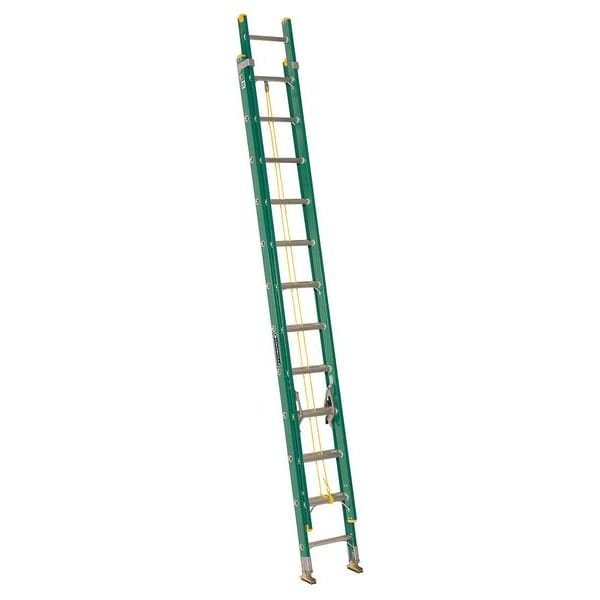 24 ft Fiberglass Extension Ladder, 225 lb Load Capacity