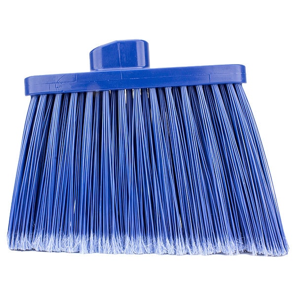 Med-Duty Angle Broom Head, 12", Blu, PK12