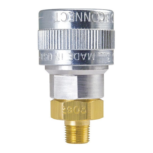Socket, Schrader Stndr, 303 Stainless, 1/4"