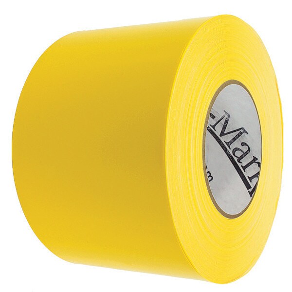 Floor Marking Tape HP, 4"x100', Yellow