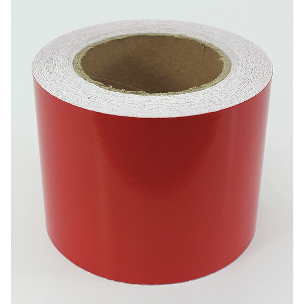 Floor Marking Tape Indust, 4"x100', Red
