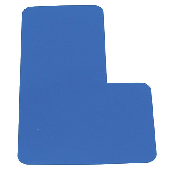 Corner Round Symbol, 6", Blue, PK20
