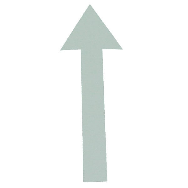 Arrow Symbol, 6", White, PK20
