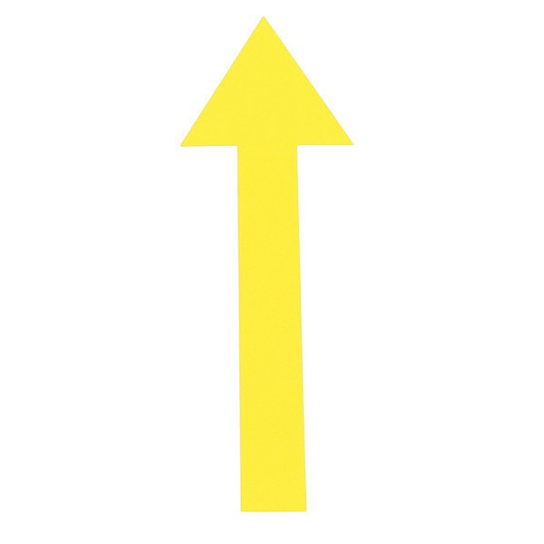 Arrow Symbol, 6", Yellow, PK20