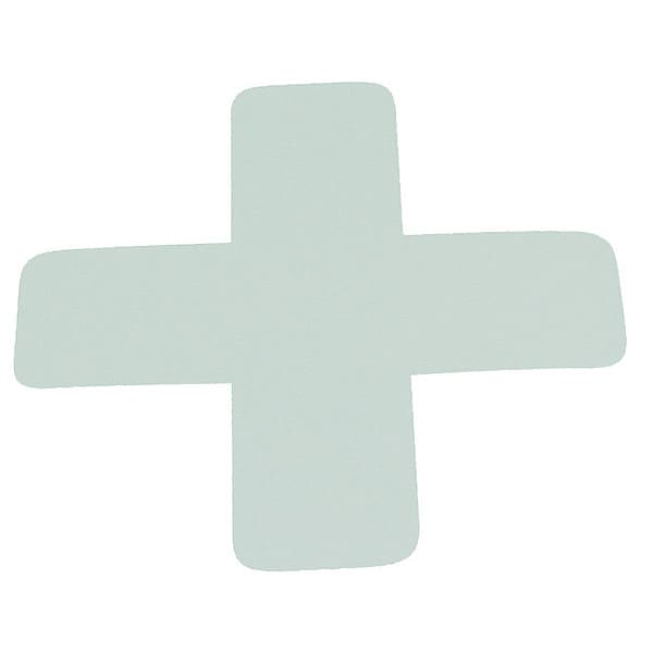 X Symbol, 6", White, PK20