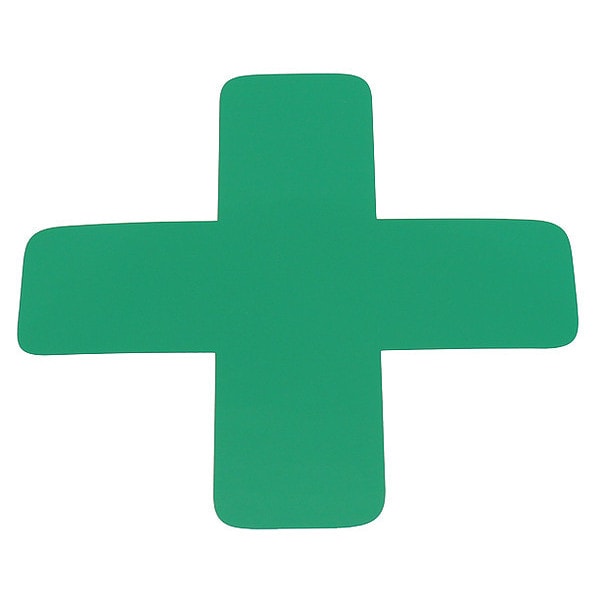 X Symbol, 6", Green, PK20