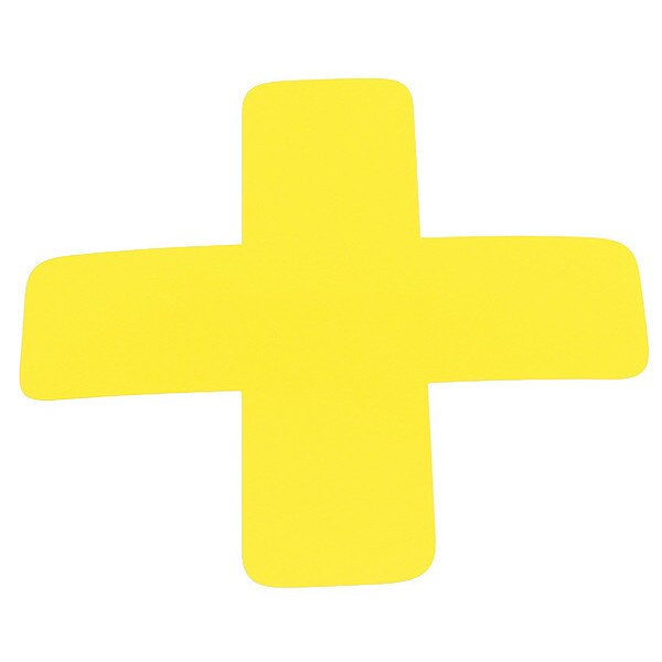 X Symbol, 6", Yellow, PK20