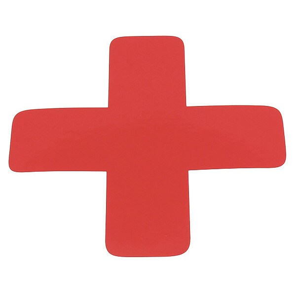 X Symbol, 6", Red, PK20