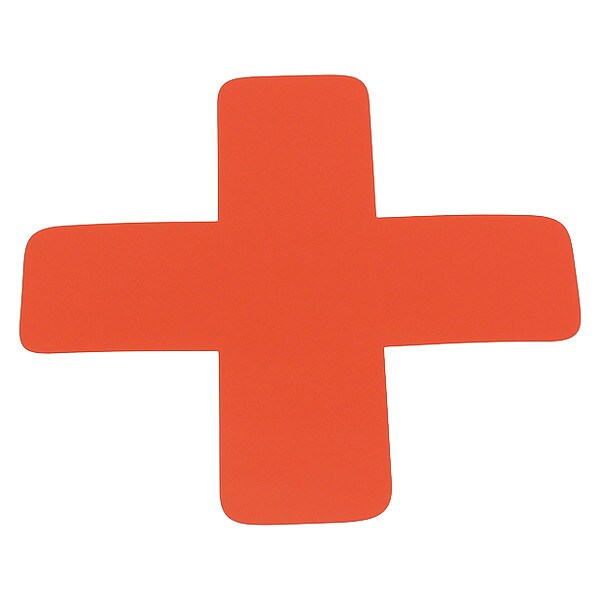 X Symbol, 6", Orange, PK20