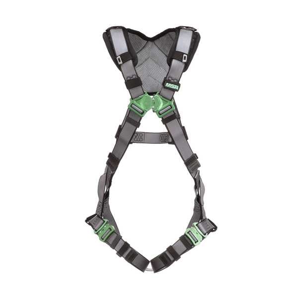 V-FIT Full Body Harness, XS, 400 lb., Quick-Connect Chest/ Quick-Connect Leg Straps, Back D-Ring