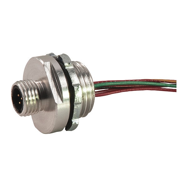 Receptacle Dual Key, M, 3 Pole, 1/2", 18 AWG