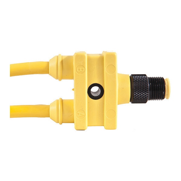 Cordset Splitter, Dual Key, Type A, 1 ft.