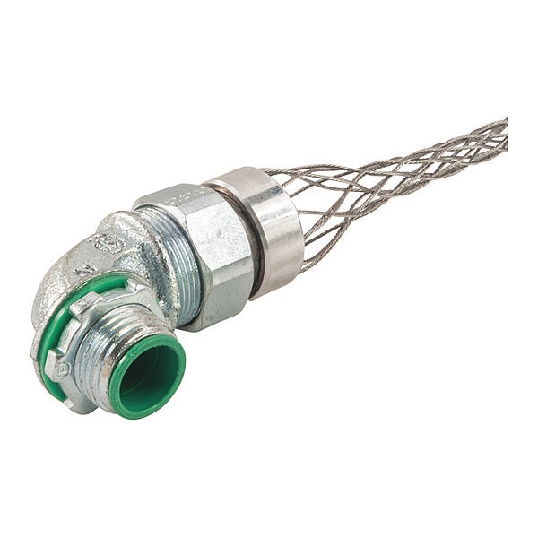 LiquaSeal Conn, Insltd, 1/2", Zn Pltd, Mesh