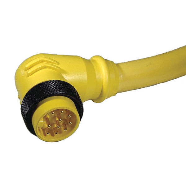 Cordset, Mini, PVC, Male, 12 Pole, 20 ft.
