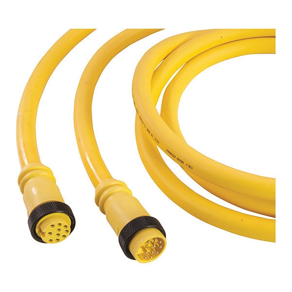 Cordset, Mini, PVC, Male/Fale, 9 Pole, 3 ft.