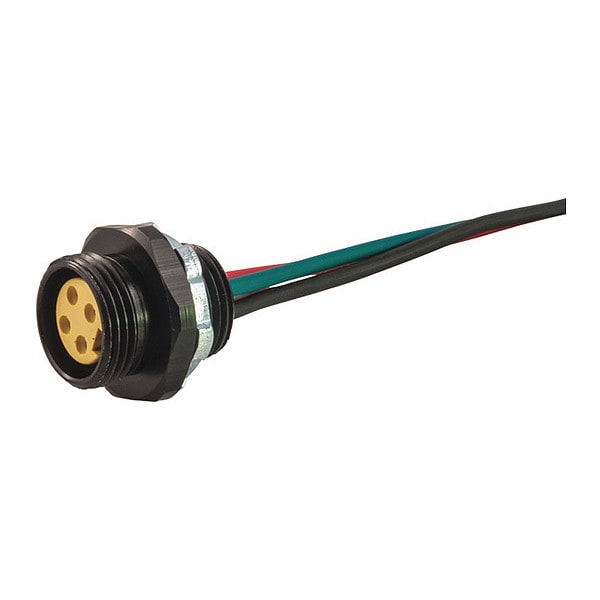 Receptacle, MiniFemale, 2 Pole, 1 ft.