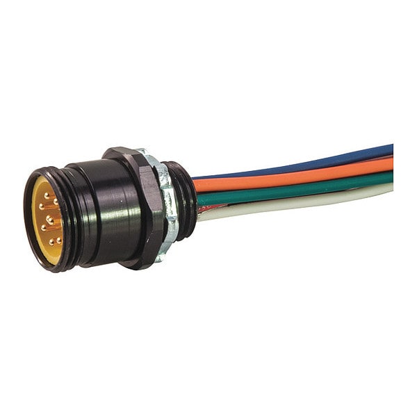 Receptacle, Mini, Male, 6 Pole, 1 ft.