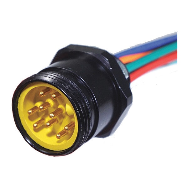 Receptacle, Mini, Male, 10 Pole, 1 ft.