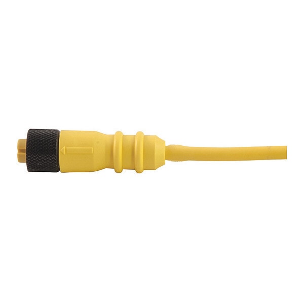 Cordset, Single Key, PUR, F, 3 Pole, 13.1 ft.