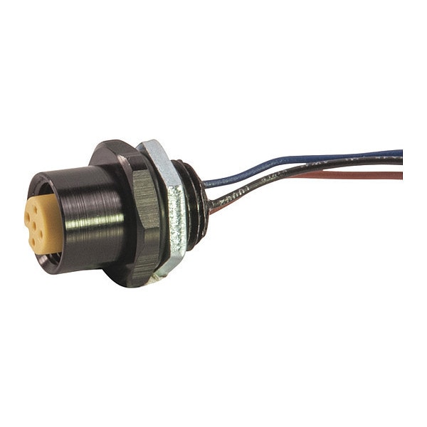 Receptacle, Single Key, Fale, 4 Pole, 1 ft.