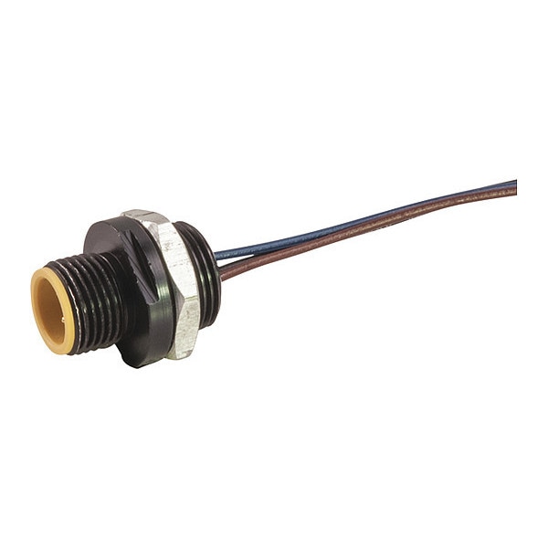 Recptacl, Sngle Key, M, 3 P, 1 ft., 1/2" NPT