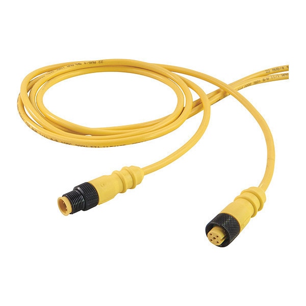 Cordset, Single Key, TPE, M/F, 3 P, 13.1 ft.