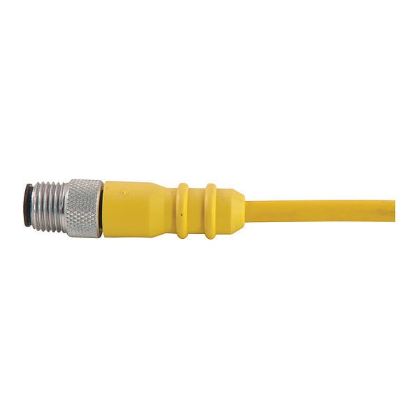 Cordset, Dual Key, PUR, Male, 2 Pole, 12 ft.