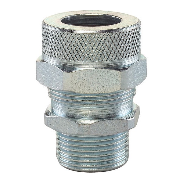 Cord Grip, Steel, 1-1/2" NPT, .875-1.00
